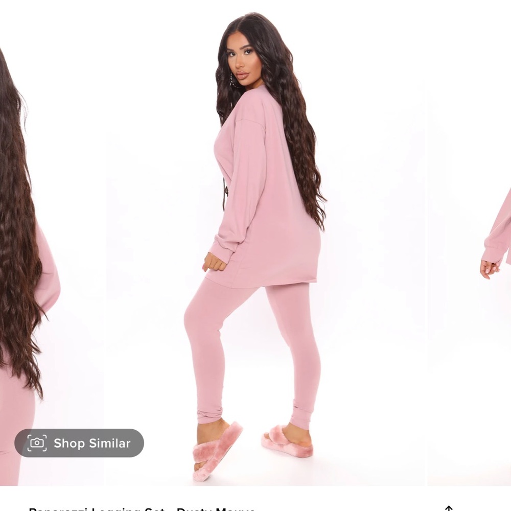 Fashion nova leggings and top set size large